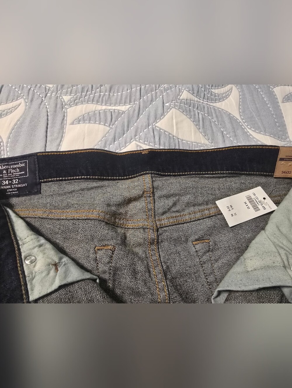 Abercrombie & Fitch Gray Men's Relaxed Denim Jeans